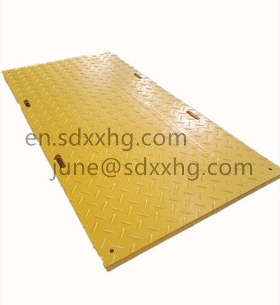 Durable anti-slip HDPE ground mats , Construction rig mats 