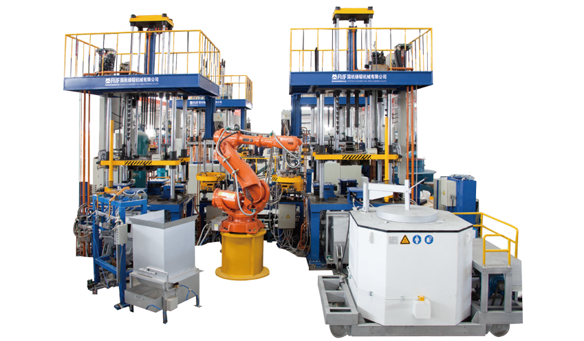 Low Pressure Die Casting Unit For Car Aluminum Alloy Cylinder-Head