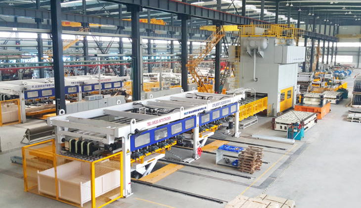 CNC Cut-to-Length Blanking Line with Electromagnetic Stacking