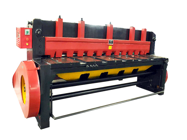 Steel barrel body sheet shearing machine