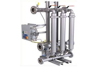 Tubular liquid automatic backwash filtration system