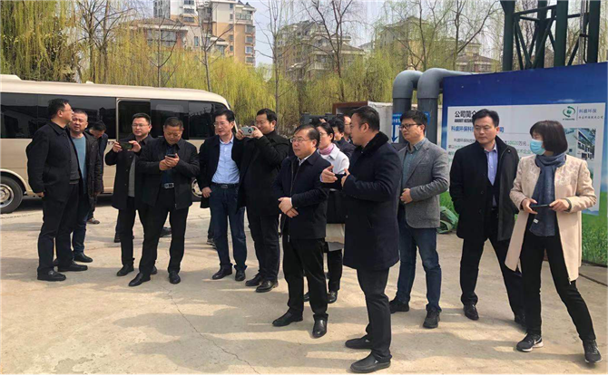 徐州市政府一行调研科盛科技“江宁九号泵站水质提升项目”