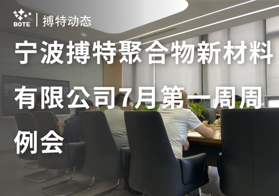 寧波搏特聚合物新材料有限公司7月第一周周例會