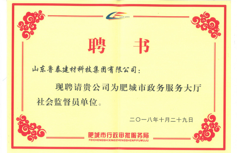 魯泰--肥城市政務服務大廳社會監督員單位（2018.10.29）