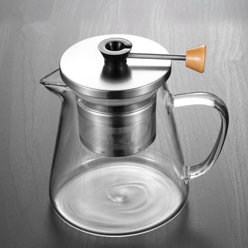 950ml 1500ml high borosilicate glass coffee pot glass teapot-Hejian ...