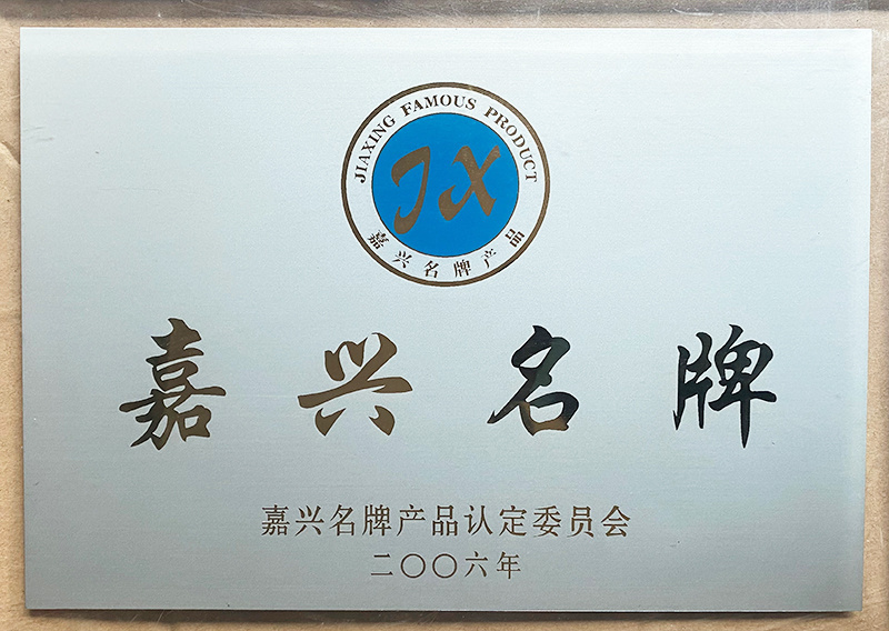 Jiaxing famous brand medal 2