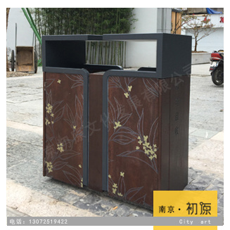 中式復古垃圾桶