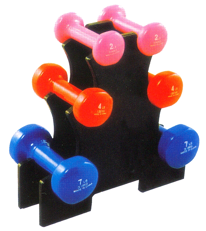 HQ-7006 Immersion Plastic Coordinates Dumbbell Stand