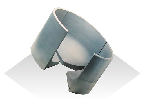 Graphite three-lobed crucible