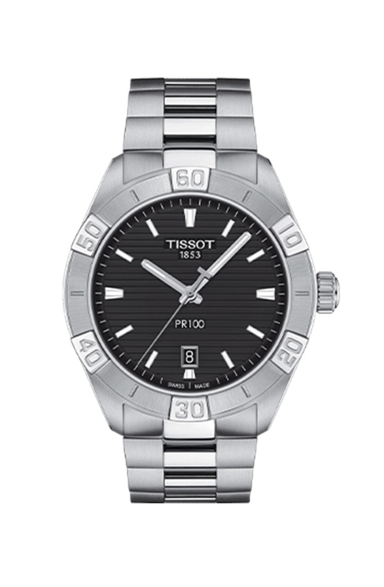 Tissot 天梭PR100系列钢带石英男表 型号：T1016101105100