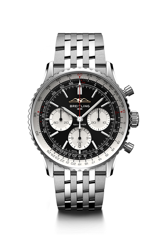 百年靈航空計時B01計時腕表43（NAVITIMER B01 CHRONOGRAPH 43） 型號：AB0138211B1A1