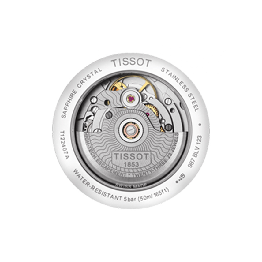 Tissot 天梭卡森臻我系列皮带80机芯机械男表 型号：T1224071603100