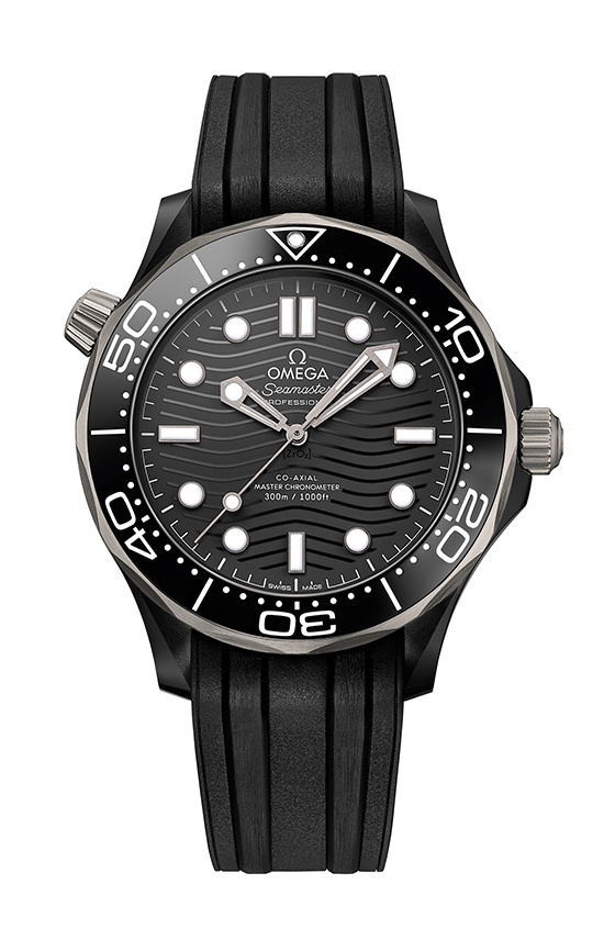 欧米茄 海马系列300米潜水表_黑色陶瓷-钛金属款