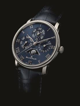 宝珀Blancpain Villeret 经典系列万年历月相腕表 推出专卖店限量版