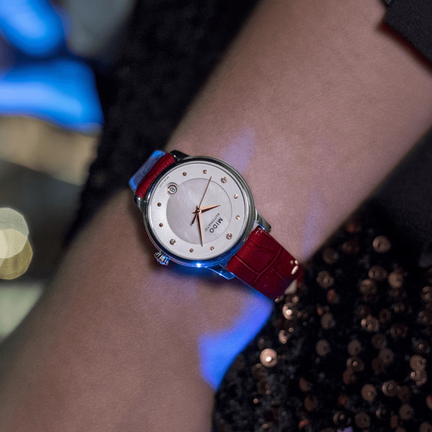 美度BARONCELLI LADY DAY & NIGHT腕表 型號：M039.207.16.106.00