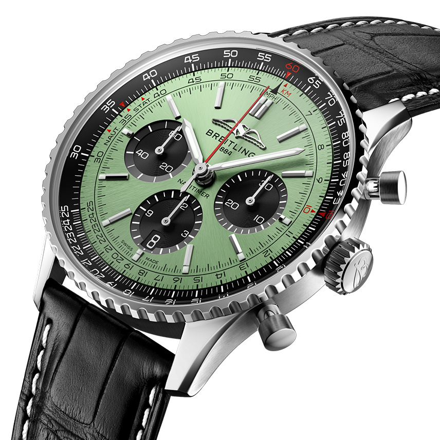 百年靈航空計(jì)時(shí)B01計(jì)時(shí)腕表43（NAVITIMER B01 CHRONOGRAPH 43） 型號(hào)：AB0138241L1P1