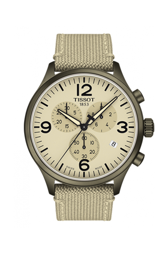 Tissot 天梭速驰古潮系列尼龙带石英男表 型号：T1166173726701