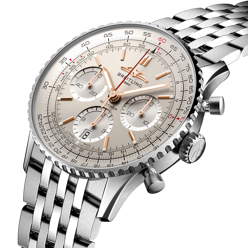 百年靈航空計(jì)時(shí)B01計(jì)時(shí)腕表41（NAVITIMER B01 CHRONOGRAPH 41） 型號(hào)：AB0139211G1A1