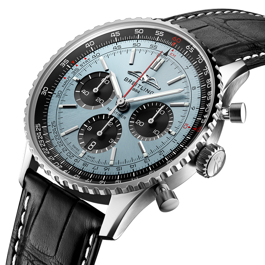 百年靈航空計時B01計時腕表43（NAVITIMER B01 CHRONOGRAPH 43） 型號：AB0138241C1P1