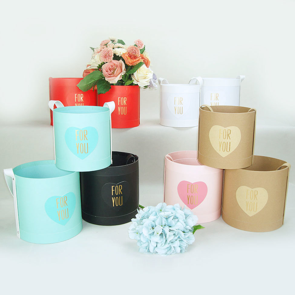 set of 2 round box with HS