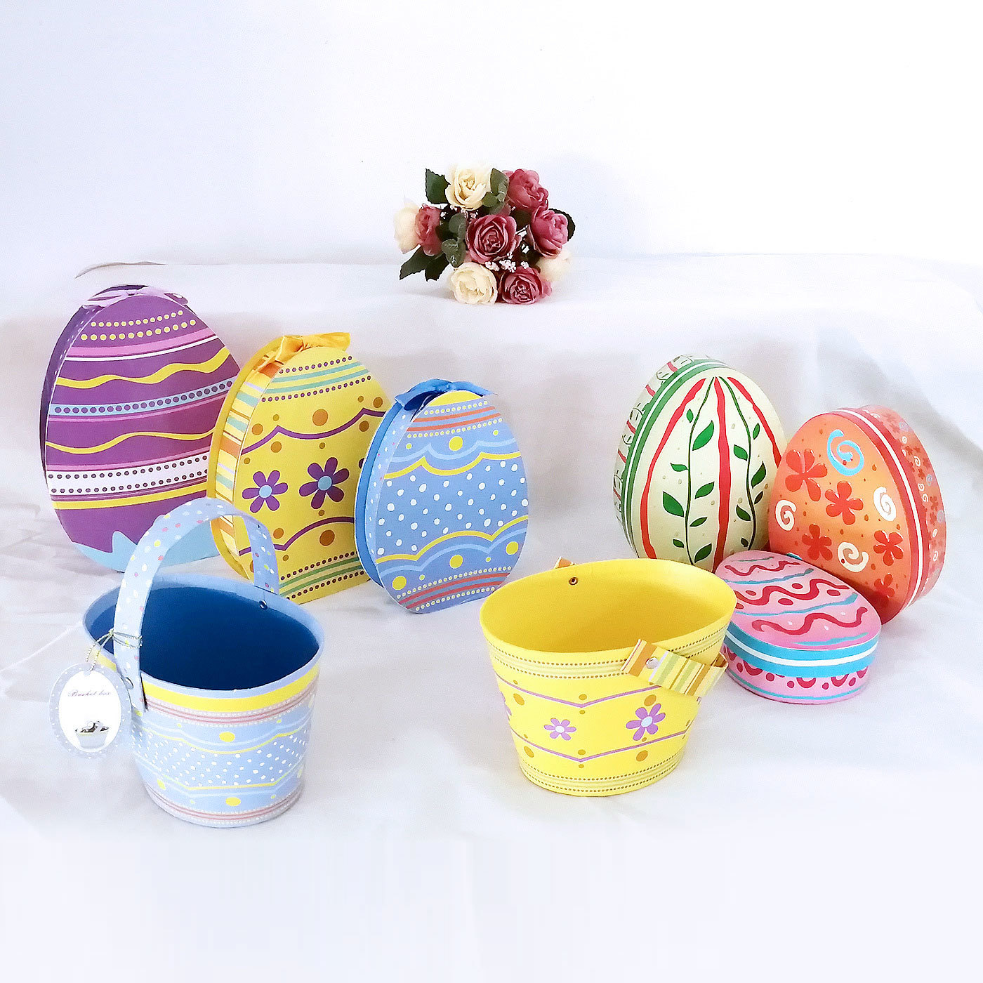 Easter oval gift boxes assortment