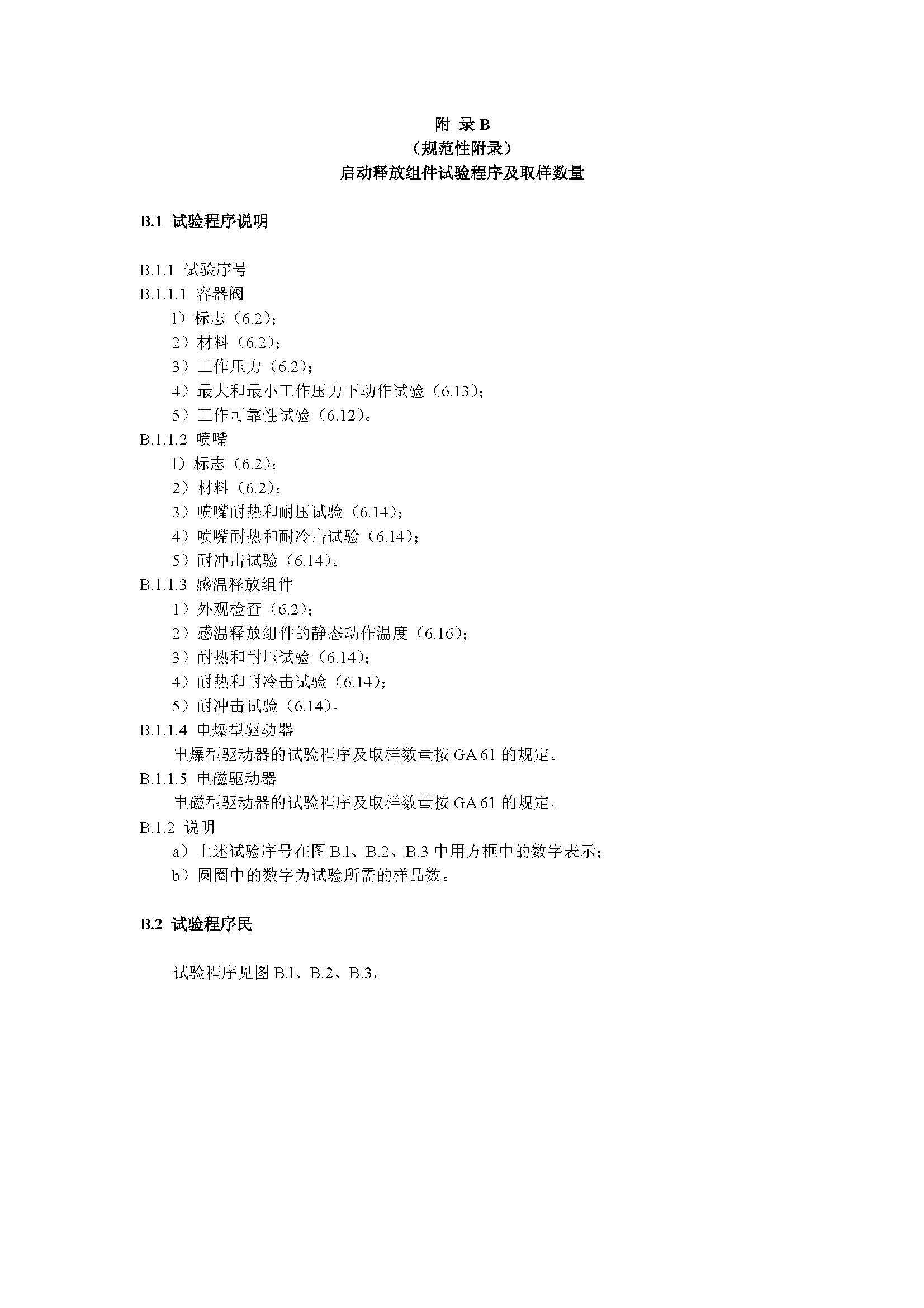 GA 13-2006 悬挂式气体灭火装置