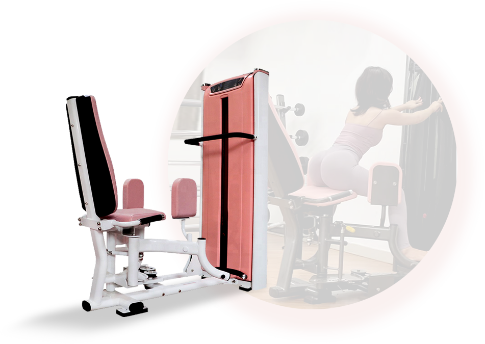 Dual purpose thigh adduction and abduction trainer
