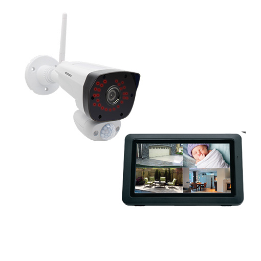 1080p wireless security camera with 7“ touchscreen DVR monitor-CM794735