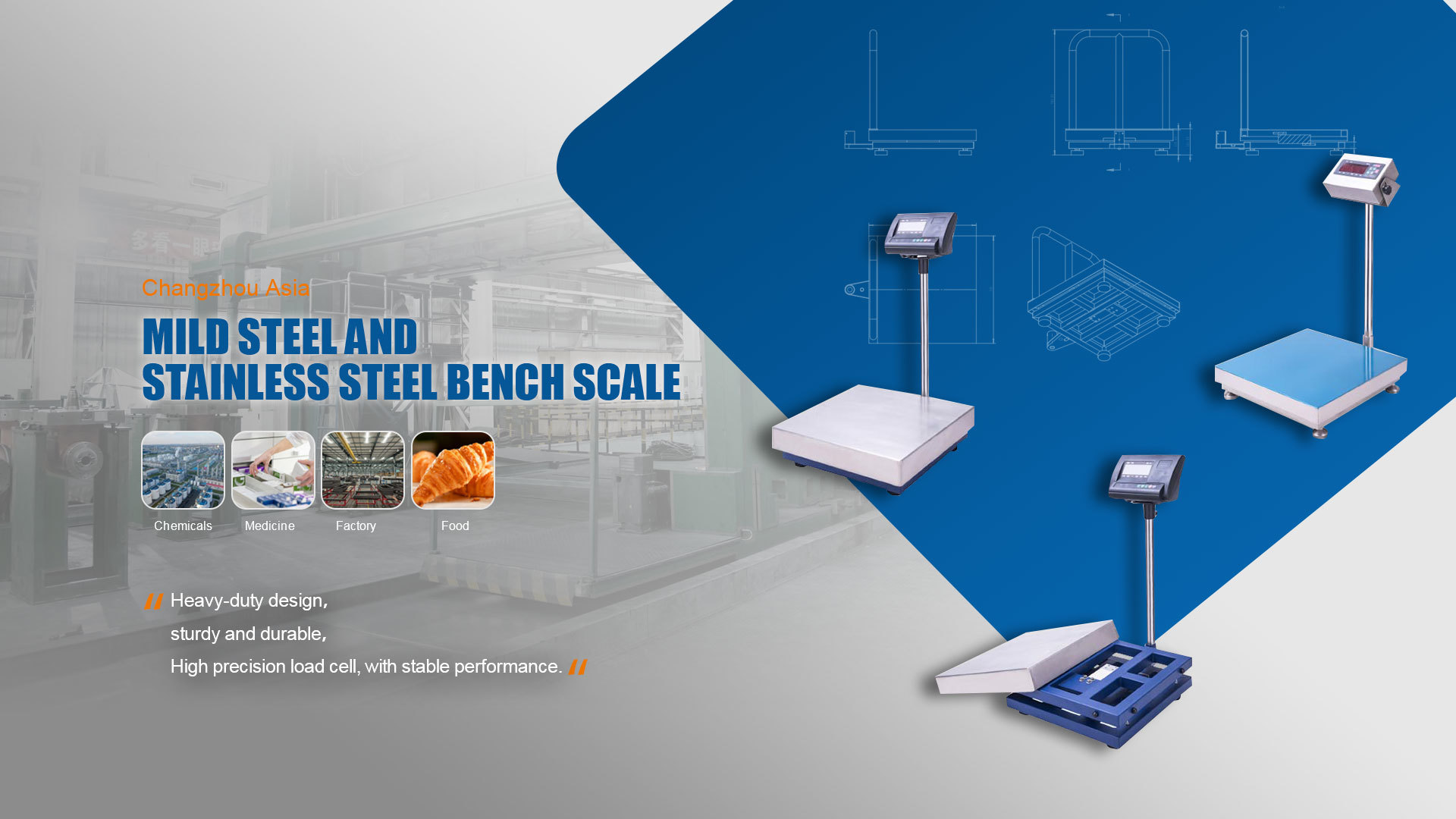MILD STEEL AND STAINLESS STEEL BENCH SCALE