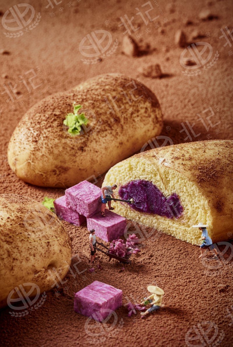 紫薯薯仔包