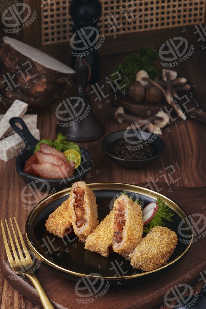 Barbecued Pork and Taro Crisps