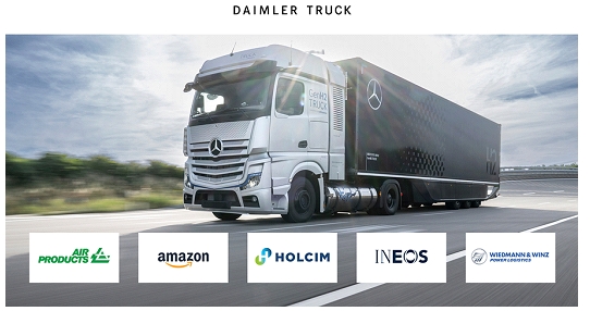 戴姆勒卡车在德国打造以客户为导向的赛德斯-奔驰GENH2液氢卡车测试车队