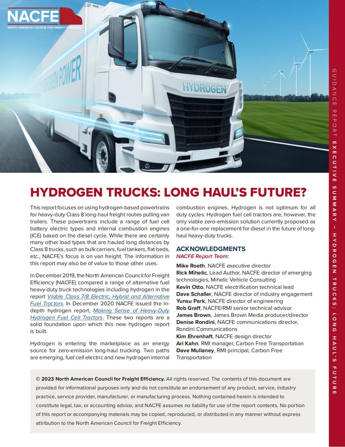 H2-Hydrogen Trucks: LONG HAUL'SFUTURE?