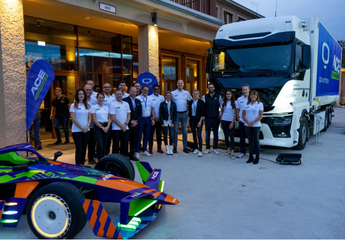 QUANTRON, the European Fuel Cell truck technology leader, provides Fuel Cell trucks to the ACE Championship – the pioneering global single-seater junior electric race series – to secure zero emission transport