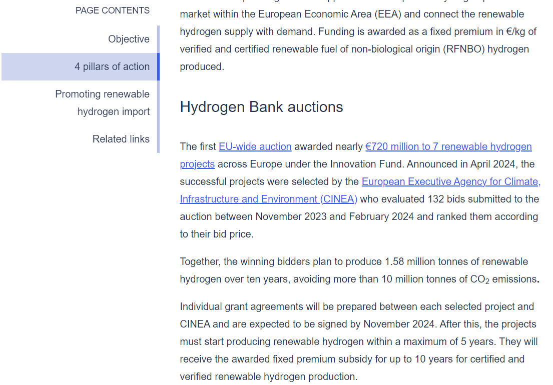 European Hydrogen Bank Auction Provides €720 Million For Renewable ...