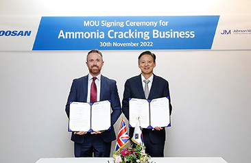 Johnson Matthey and Doosan Enerbility Partner to Develop Hydrogen-fueled Power Plant