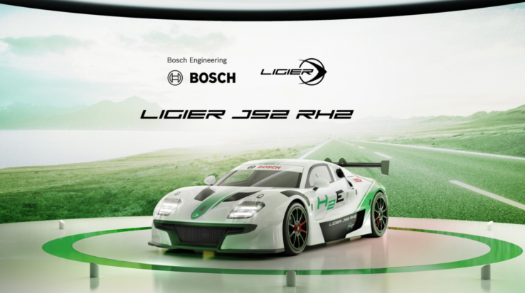 Bosch Engineering and Ligier Automotive Present High-Performance Vehicle with a Hydrogen Engine at 24h Race in Le Mans