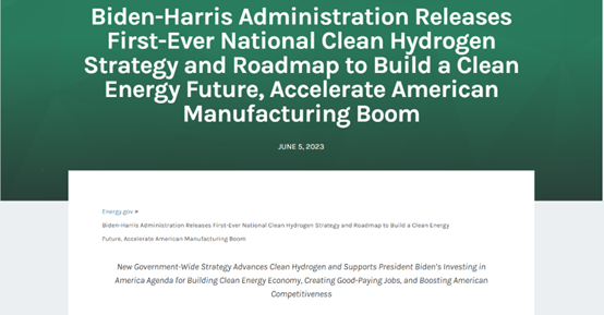 Biden-Harris Administration Releases First-Ever National Clean Hydrogen ...