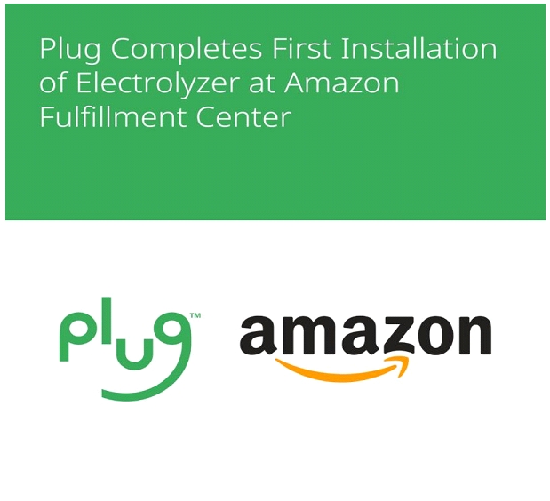 Plug Power Completes First Installation of Electrolyzer at Amazon Fulfillment Center