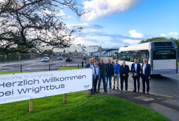 Wrightbus secures order for 12 zero-emission hydrogen buses with German firm
