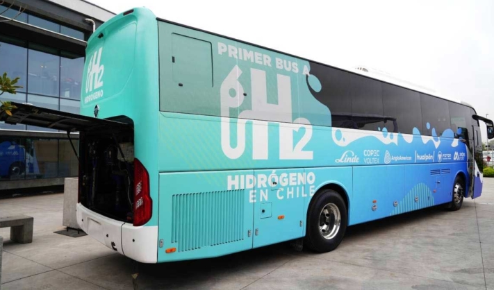 Environmentally concerned Chile unveils first green hydrogen powered bus