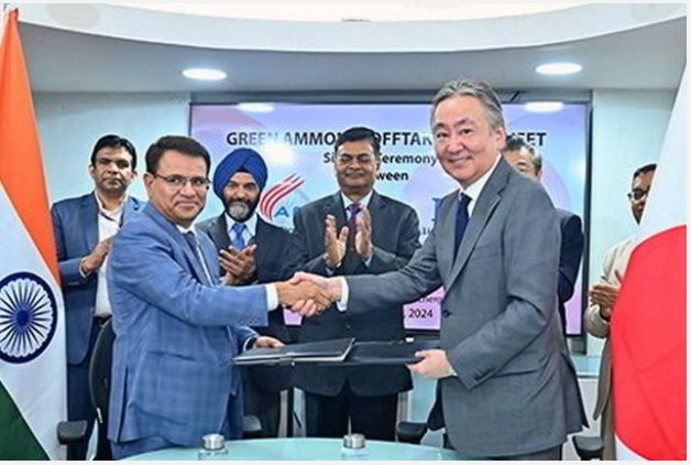 Japanese conglomerate agrees to import 400,000 tonnes of green hydrogen-based ammonia a year from India