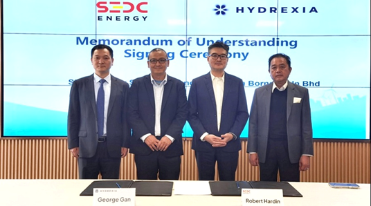Hydrexia and SEDC Energy Sign MoU on Hydrogen Cooperation in Malaysia