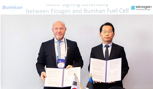 Elcogen announces Memorandum of Understanding with Bumhan Fuel Cell Co.