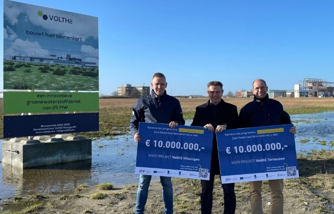 VoltH2 receives €20 million to build grid connections for green hydrogen plants