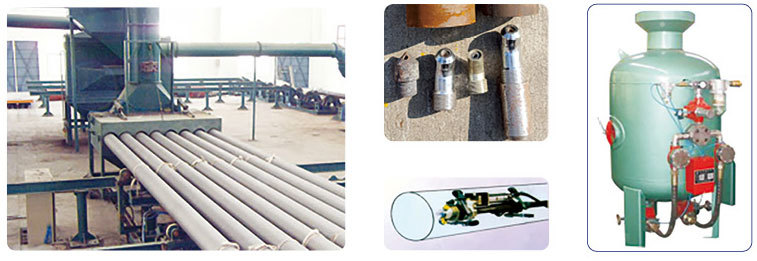 Shot-peening cleaner for inner wall of steel pipe