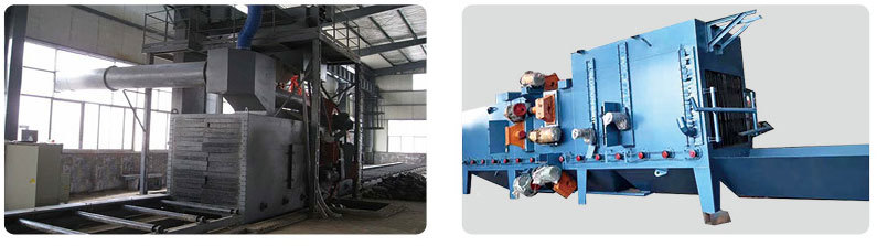 Multi-function pass - through shot blasting machine