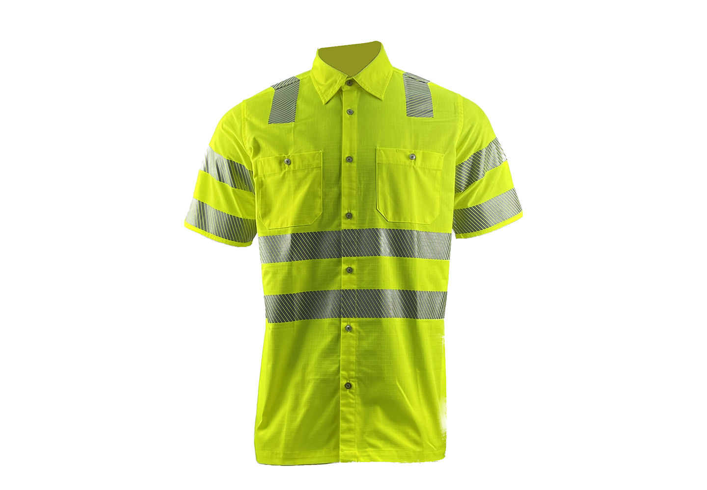 HI-VIS IL WASH SHORT SLV WORKSHIRT