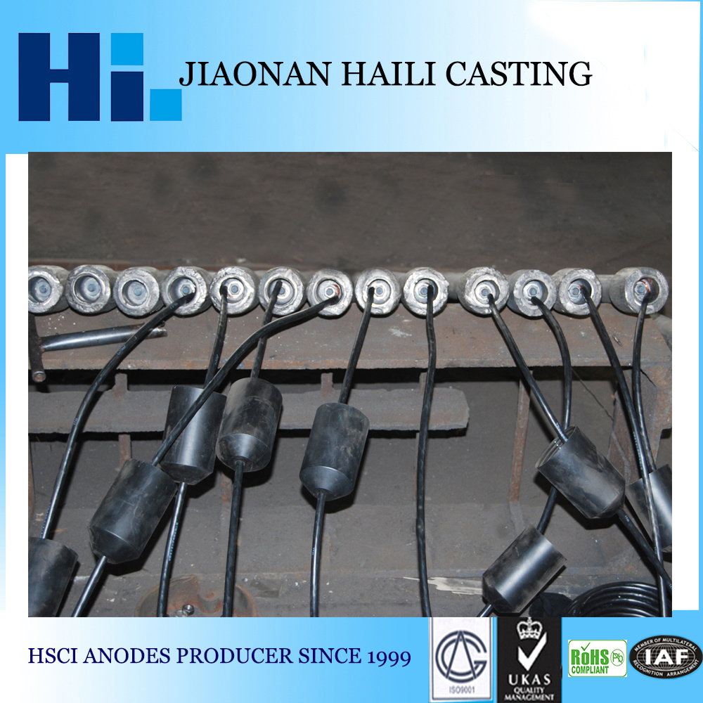 Double-ended High Silicon Casting Iron Solid Anode