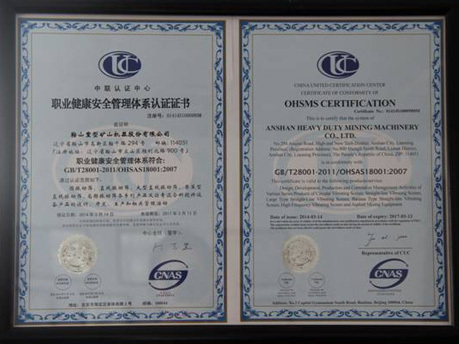 Anzhong Inc. passes the Occupation Health and Safety Management System Certification